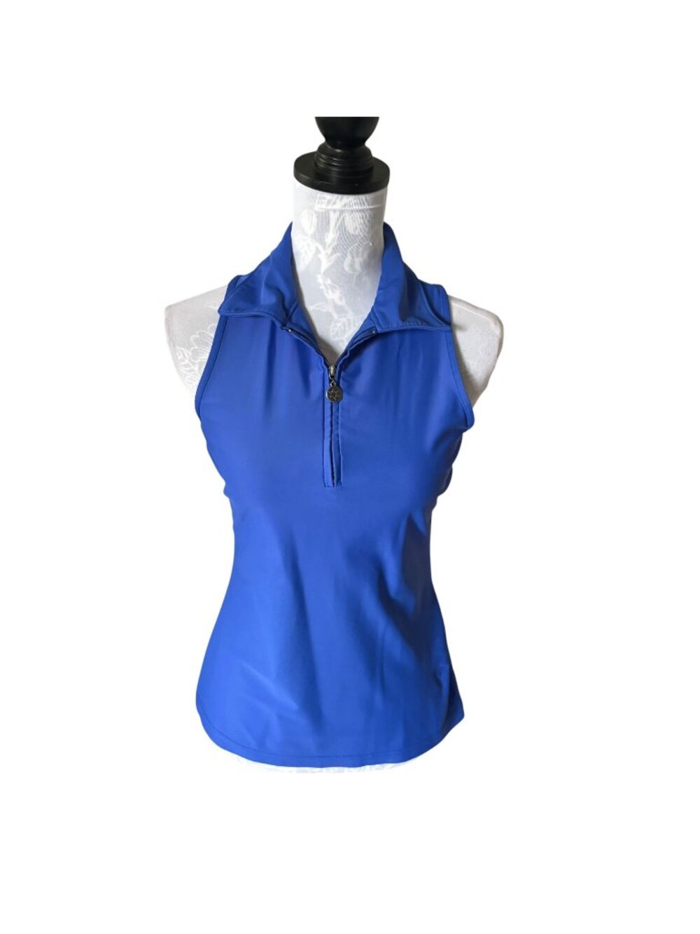 Tzu Tzu Allie Top Womens Golf Athletic Pickleball BLUE Small